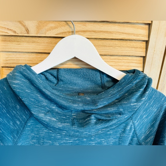 GAIAM Women's Serene Fleece Active Yoga Dress in Teal Heather, Size Large - Picture 2 of 11